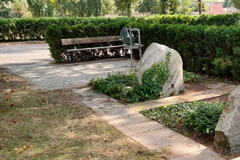 Grabfeld auf dem Friedhof