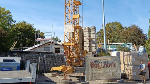 Sanierungsarbeiten am Kindergarten Stockwiesenweg