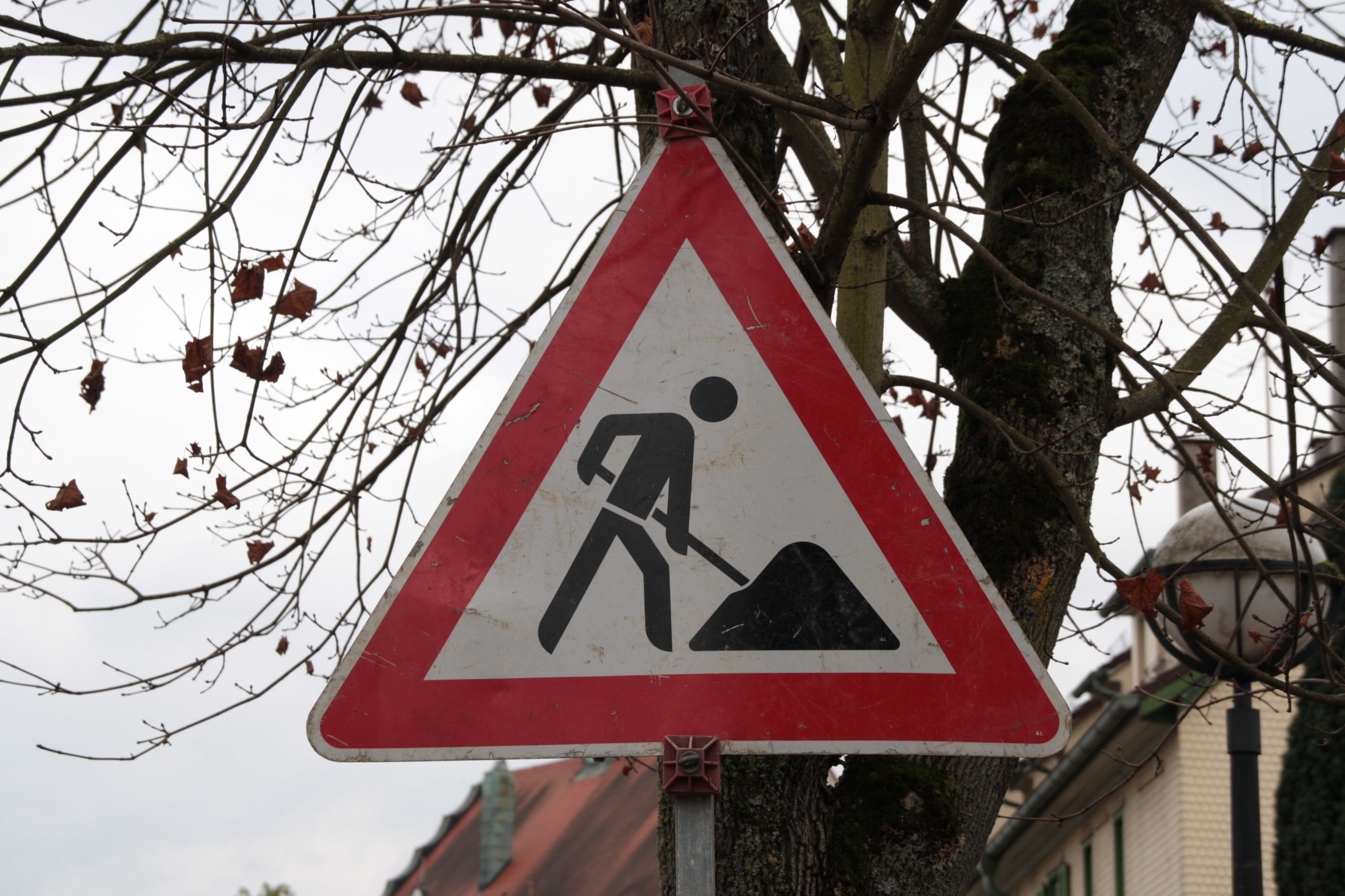 Verkehrszeichen Baustelle