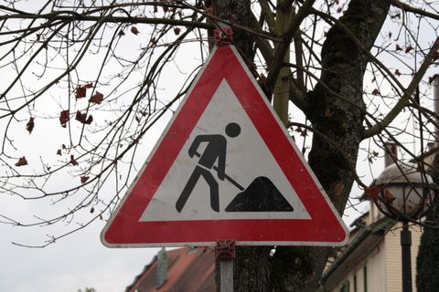Verkehrszeichen Baustelle