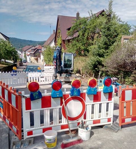 Baustellenabsperrung 
