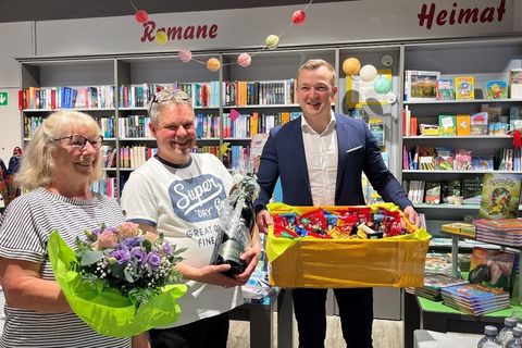 Familie Donner und BM Treiber 