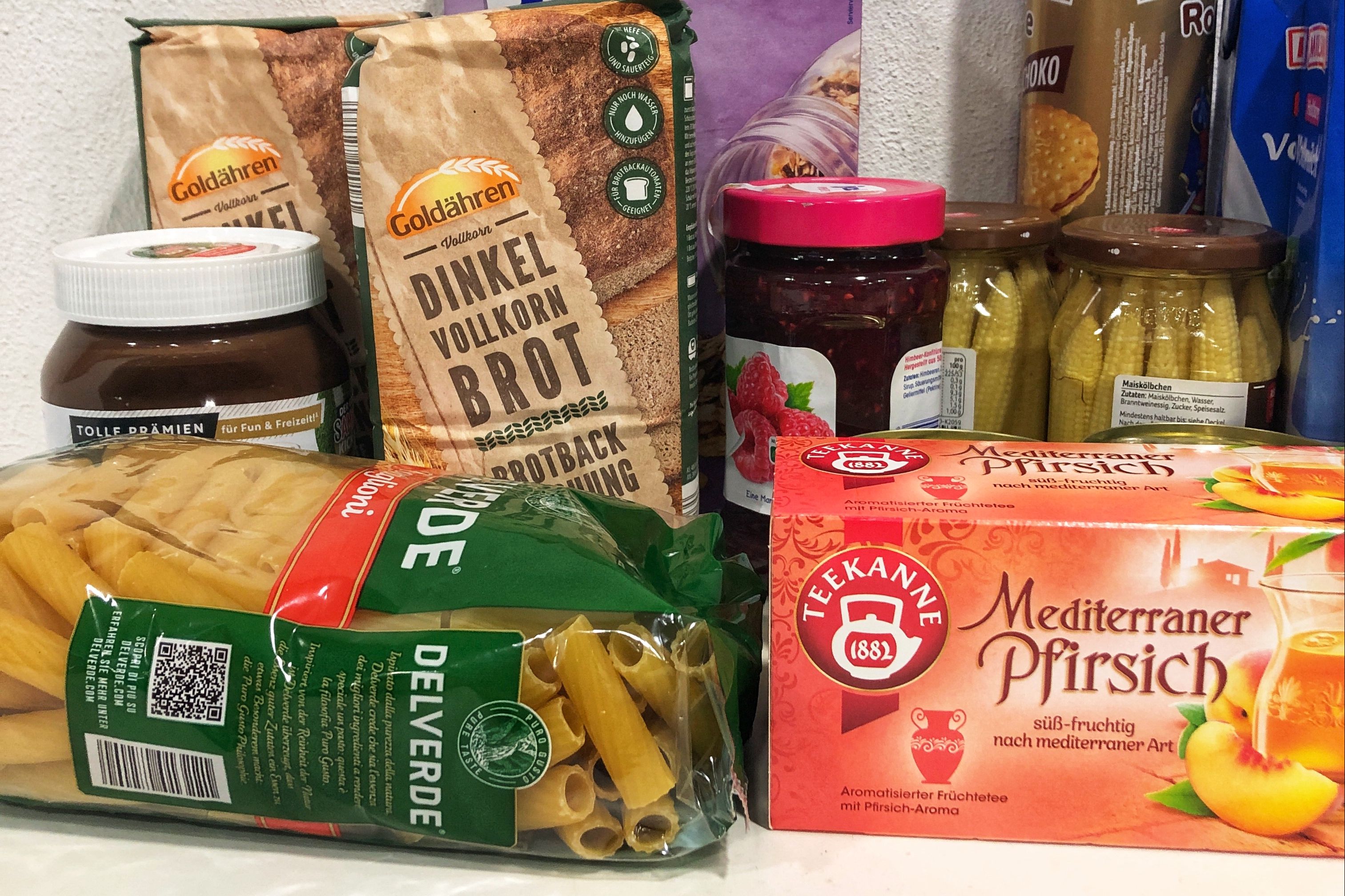 Auswahl an Lebensmittel für die persönliche Vorsorge