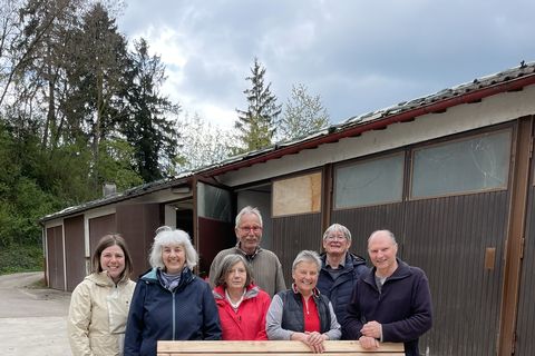 v.l. Frau Rockenhäuser, Frau Brand, Frau Bonnaire, Frau Weiss, Herr Ascher, Herr Mück, Herr Münch