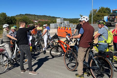 BM Treiber und Teilnehmer der Radtour 