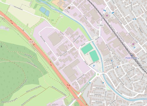 Kartenausschnitt Gewerbegebiet