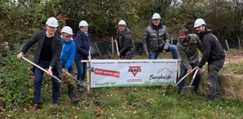 Spatenstich für Neubau CVJM Heim 
