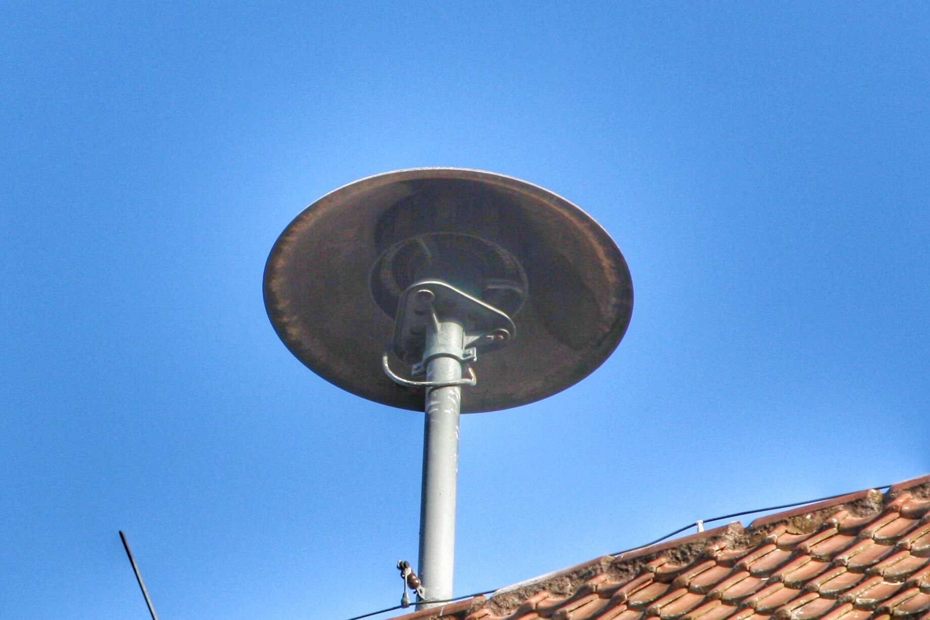 Sirene auf dem Dach des Rathaus in Plüderhausen