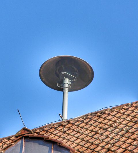 Sirene auf dem Dach des Rathaus in Plüderhausen