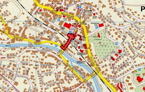 Karte mit Übersicht wo die Baustelle sein wird