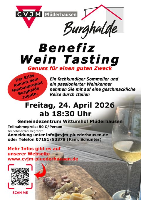 Plaket zur Benefiz-Weinprobe