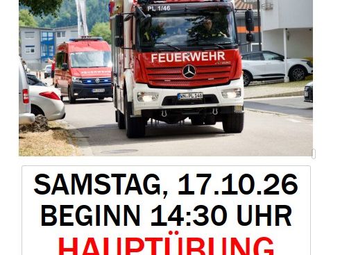 Hauptübung der Feuerwehr