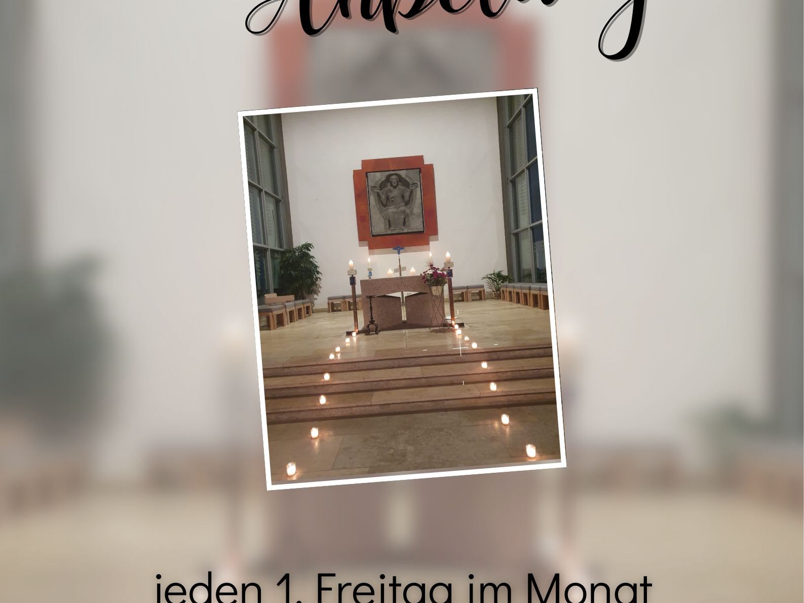 Plakat Eucharistische Anbetung